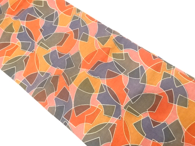 地紙模様　名古屋帯